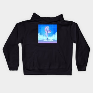 Dragon in the sky Kids Hoodie